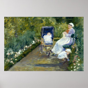 Affiche Mary Cassatt - Enfants dans un jardin