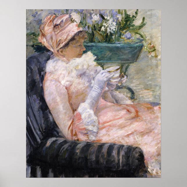 Affiche Mary Cassatt - La tasse de thé (Devant)