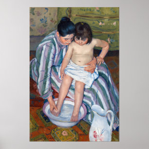 Affiche Mary Cassatt - Le bain de l'enfant