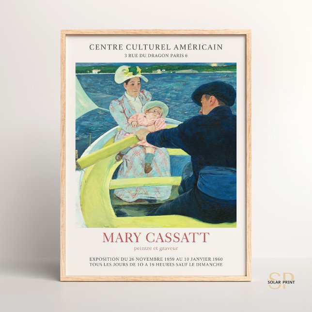 Affiche Mary Cassatt Le Boot Party Impressionniste Art (Créateur téléchargé)