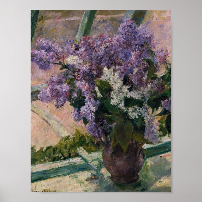 Affiche Mary Cassatt - Lilacs In A Window (Devant)