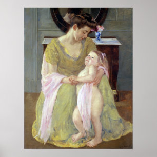 Affiche Mary Cassatt Mother and Child with a Rose Scarf