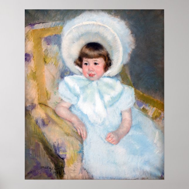 Affiche Mary Cassatt - Portrait Louise-Aurore Villeboeuf (Devant)