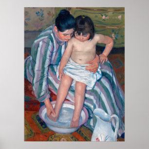 Affiche Mary Cassatt The Bath Motherhood Fine Art