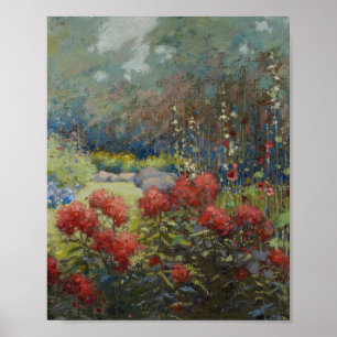 Affiche Mary Hiester Reid - Un jardin en septembre