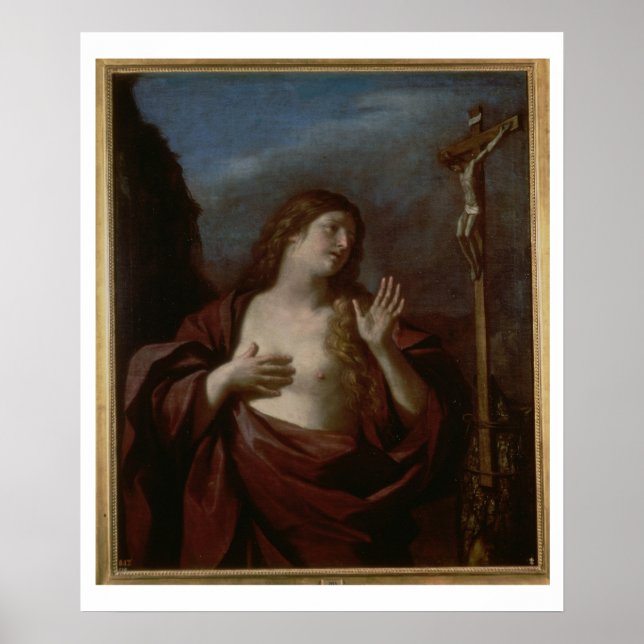 Affiche Mary Magdalene à Penitence (oil on canvas) 2 (Devant)