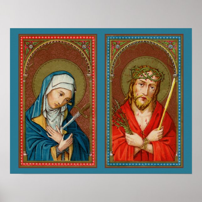 Affiche Mary, Mater Dolorosa & Jesus, Ecce homo (Devant)
