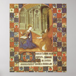 Affiche Mary visits her cousin Elizabeth, medieval