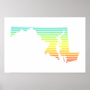 Affiche maryland chill fade