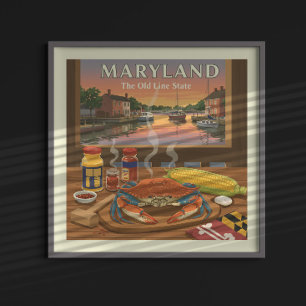 Affiche Maryland vintage