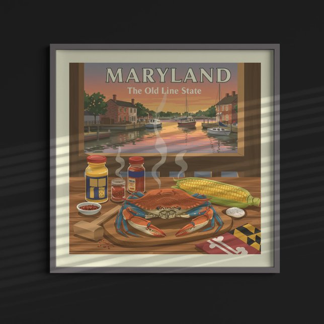 Affiche Maryland vintage (Créateur téléchargé)