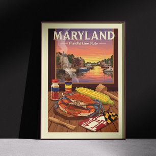 Affiche Maryland vintage