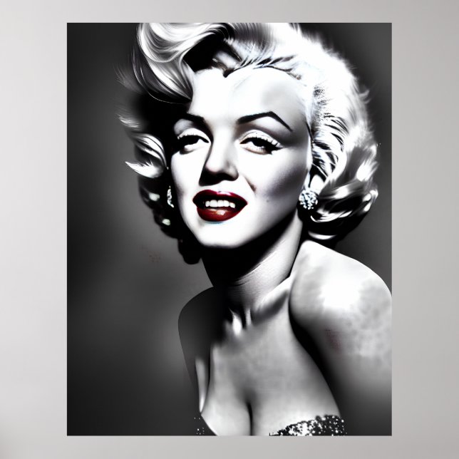 Affiche Marylin Monroe Portrait (Devant)