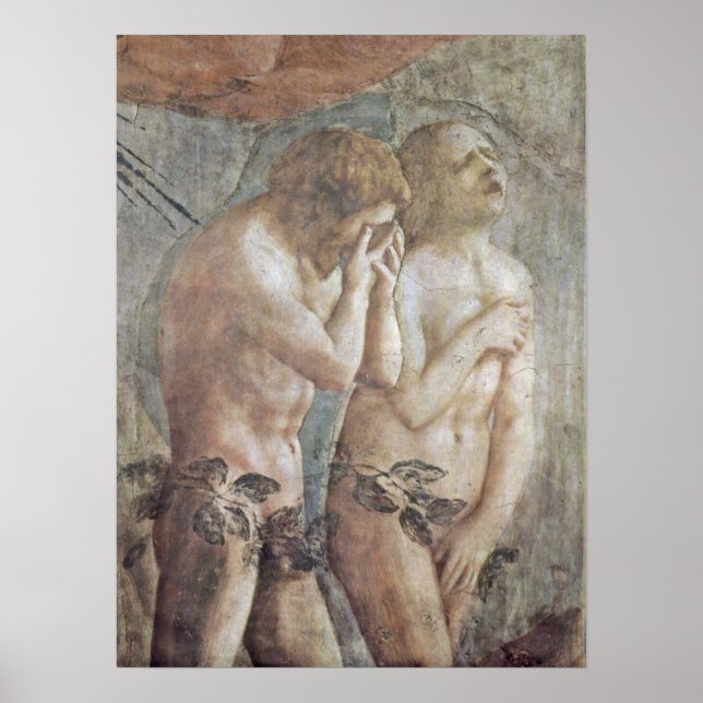 Affiche Masaccio - Adam et Eve (Devant)