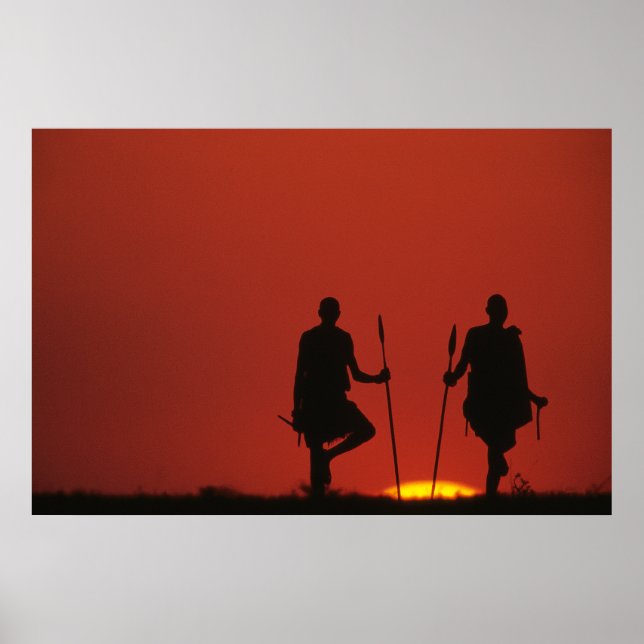 Affiche Masai at Sunset (Devant)