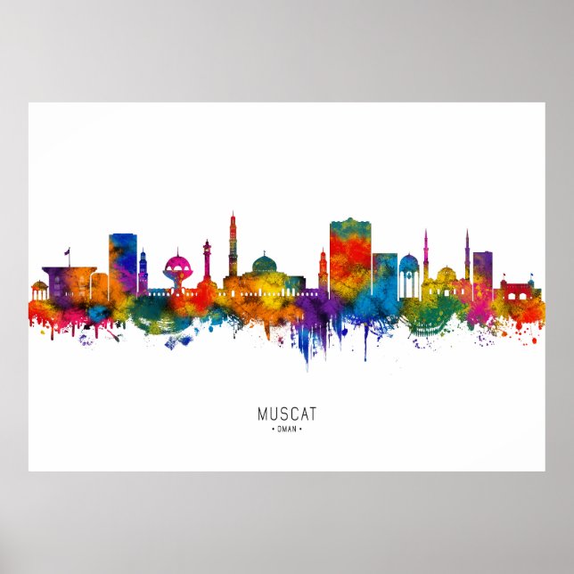 Affiche Mascat Oman Skyline (Devant)