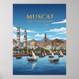 Affiche Mascate Oman