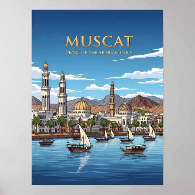Affiche Mascate Oman (Devant)