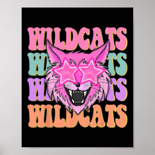 Affiche Mascotte de l'école Wildcats