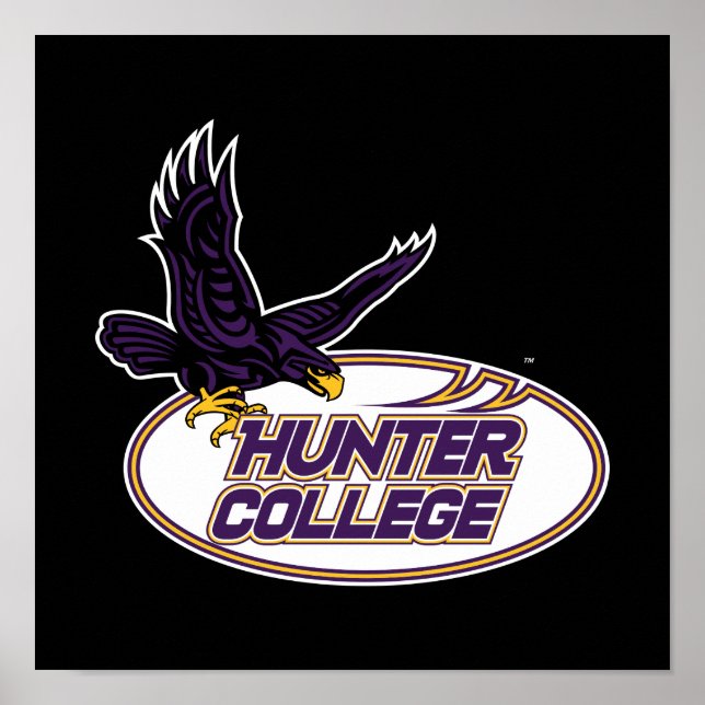 Affiche Mascotte des Hawks de Hunter College (Devant)