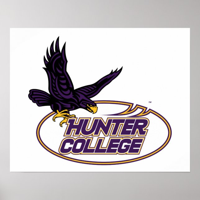 Affiche Mascotte des Hawks de Hunter College (Devant)