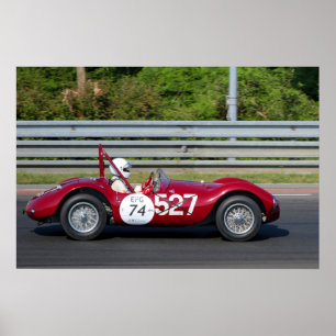 Affiche Maserati A6 GCS Barchetta Le Mans Classic