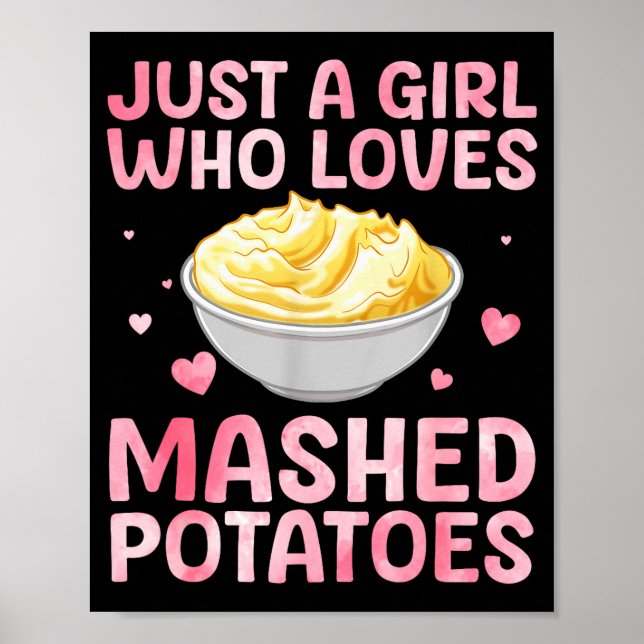 Affiche Mashed Tato Art For Women Girls Thanksgiving Mashe (Devant)