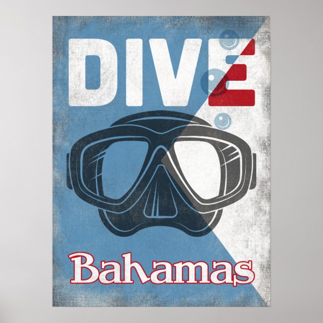 Affiche Mask de Bahamas Vintage (Devant)