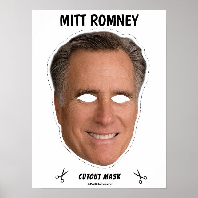 Affiche Mask Halloween MITT ROMNEY (Devant)