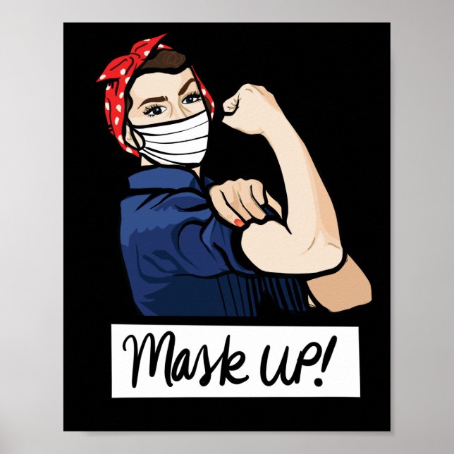 Affiche Mask UP Rosie the Riveter (Devant)