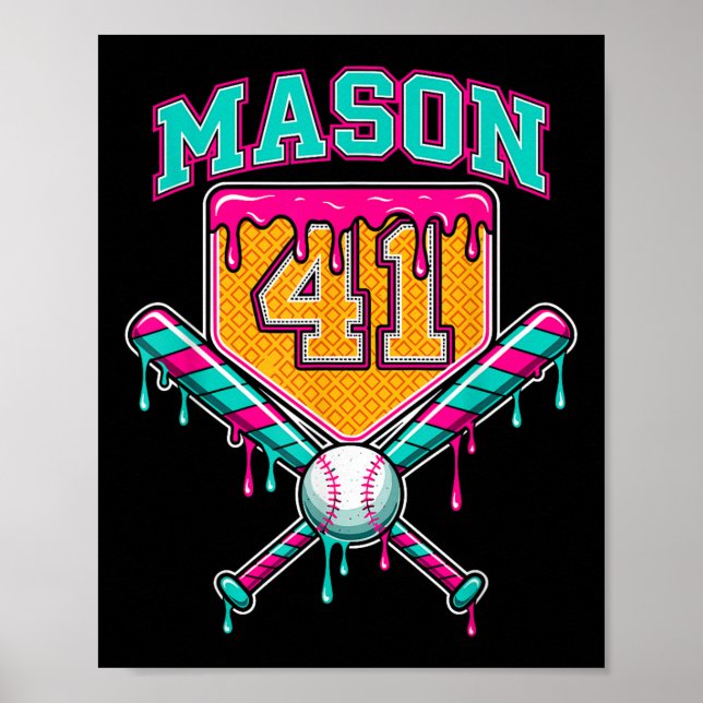 Affiche Mason 41 Mème Crème Glacée Dégoulinante Bysebyll A (Devant)