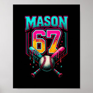 Affiche Mason 67 Drôle de crème glacée qui coule Bysebyll