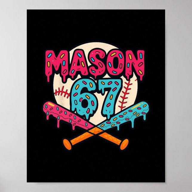 Affiche Mason 67 Funny Ice Cream Drip Sell Meme Graphic  (Devant)