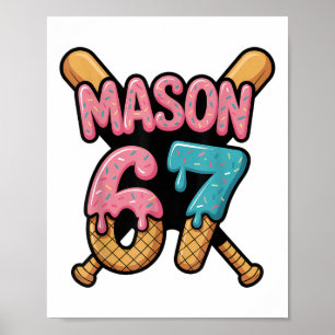 Affiche Mason 67 Glace Dégoulinant Vendre 
