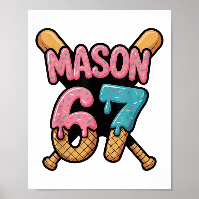 Affiche Mason 67 Glace Dégoulinant Vendre  (Devant)