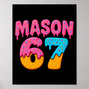 Affiche Mason 67 Glace Mem Funny Six Sept Mason Glace