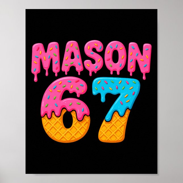 Affiche Mason 67 Glace Mem Funny Six Sept Mason Glace  (Devant)