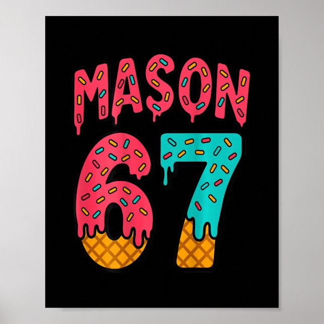 Affiche Mason 67 Glace Mignon Mème Six Sept (sur Ck)  (Devant)
