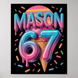 Affiche Mason 67 Mème Crème Glacée Bysebyll Drip _1