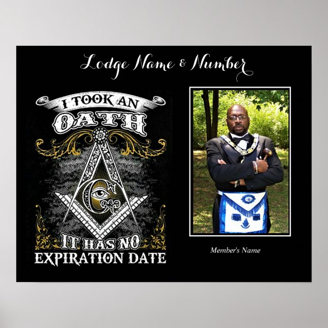 Affiche Mason Personnaliser l'affiche photo (Devant)