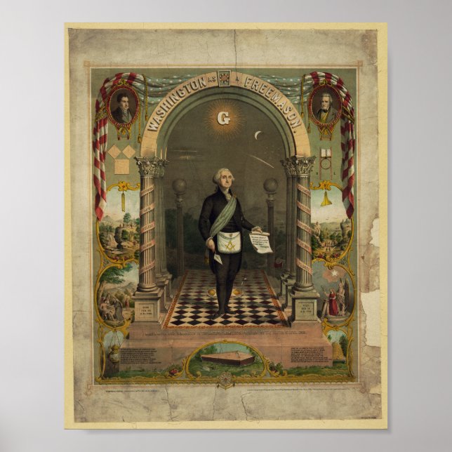 Affiche Masonic George Washington (Devant)