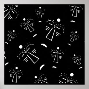 Affiche Masque abstrait aborigène authentique