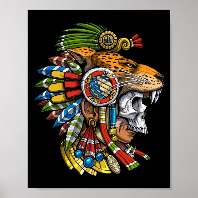 Affiche Masque Aztec Jaguar (Devant)