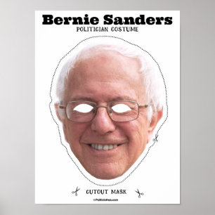 Affiche Masque Costume Bernie Sanders