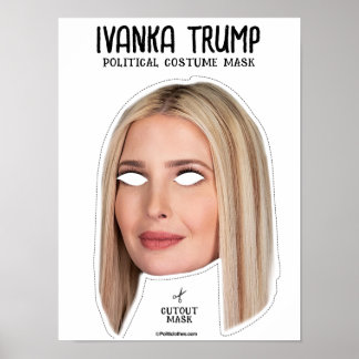 Affiche Masque costume Ivanka Trump