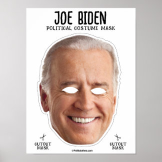 Affiche Masque costume Joe Biden