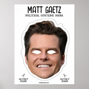 Affiche Masque costume Matt Gaetz