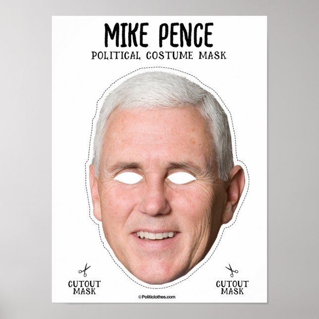 Affiche Masque costume Mike Pence (Devant)