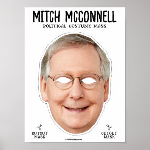 Affiche Masque Costume Mitch Mcconnell