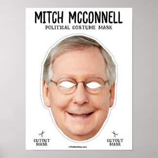 Affiche Masque Costume Mitch Mcconnell